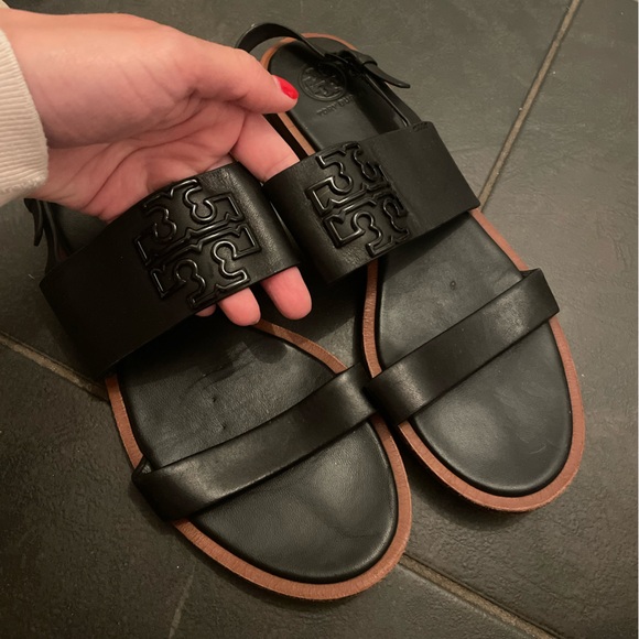 Tory Burch Black Sandals - Picture 1 of 6